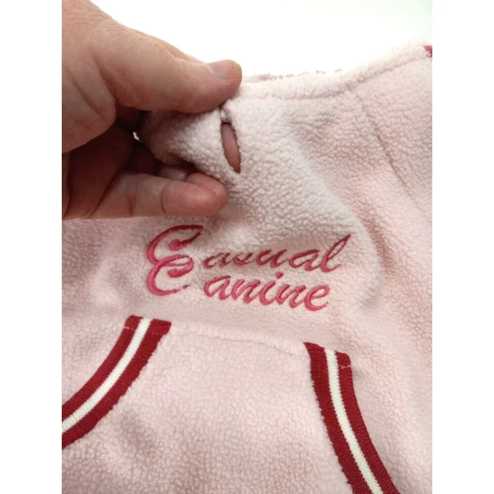 Casual Canine Dog Sweater Sweatshirt Pink Sporty 13 In Long  22 In Around *L